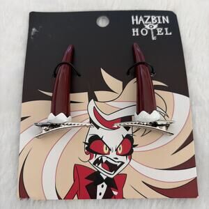 New Hazbin Hotel Official Charlie‎ Morningstar Horn Hair Clips Cosplay Costume